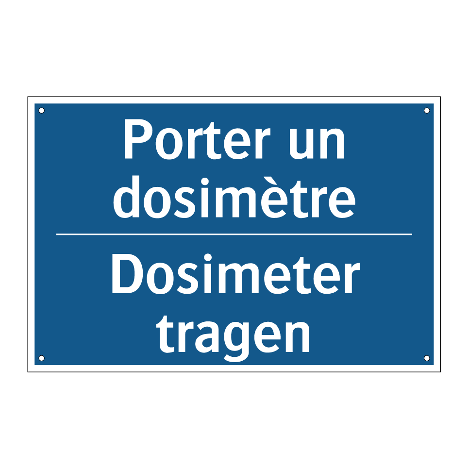 Dosimeter tragen - Porter un dosimètre