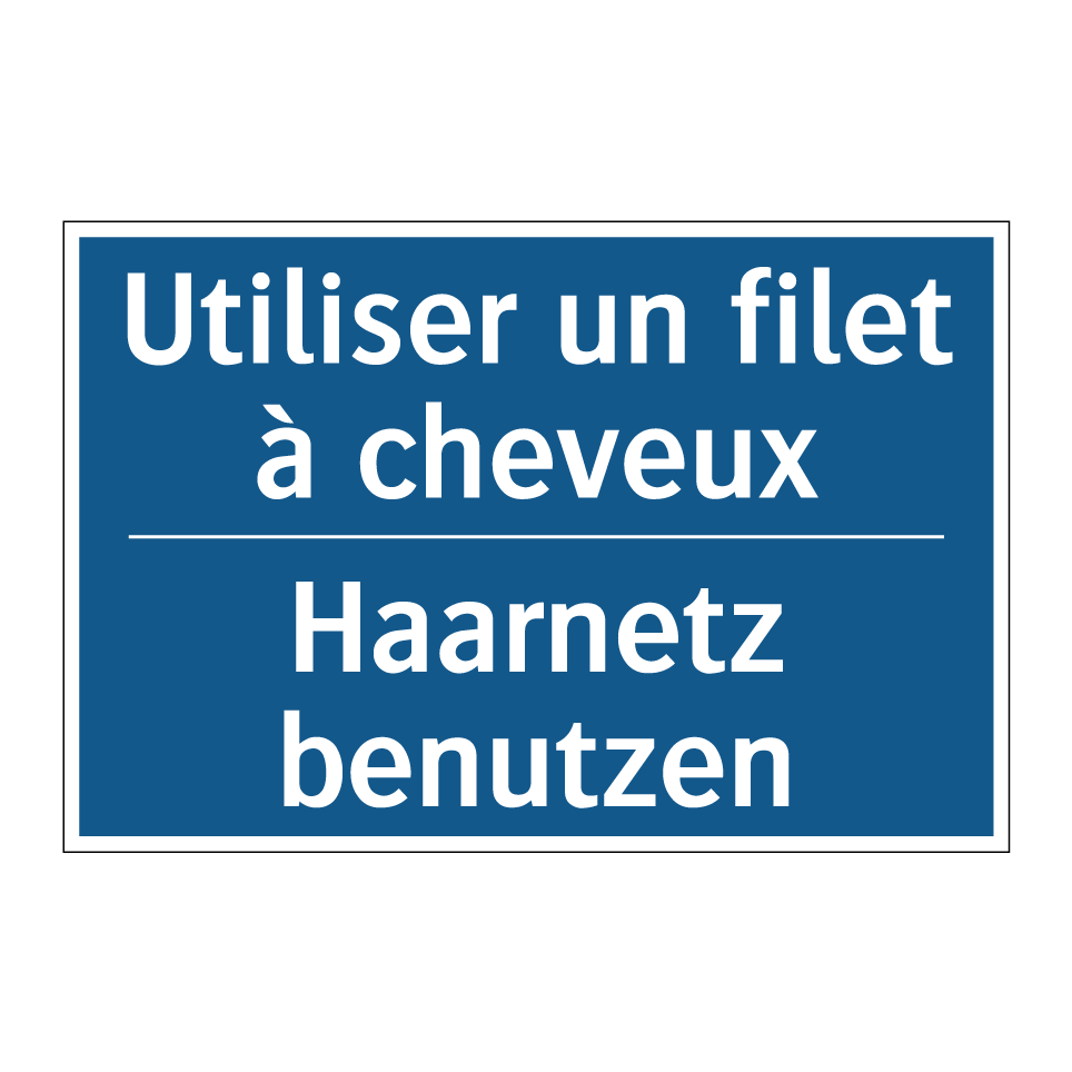 Haarnetz benutzen - Utiliser un filet à cheveux