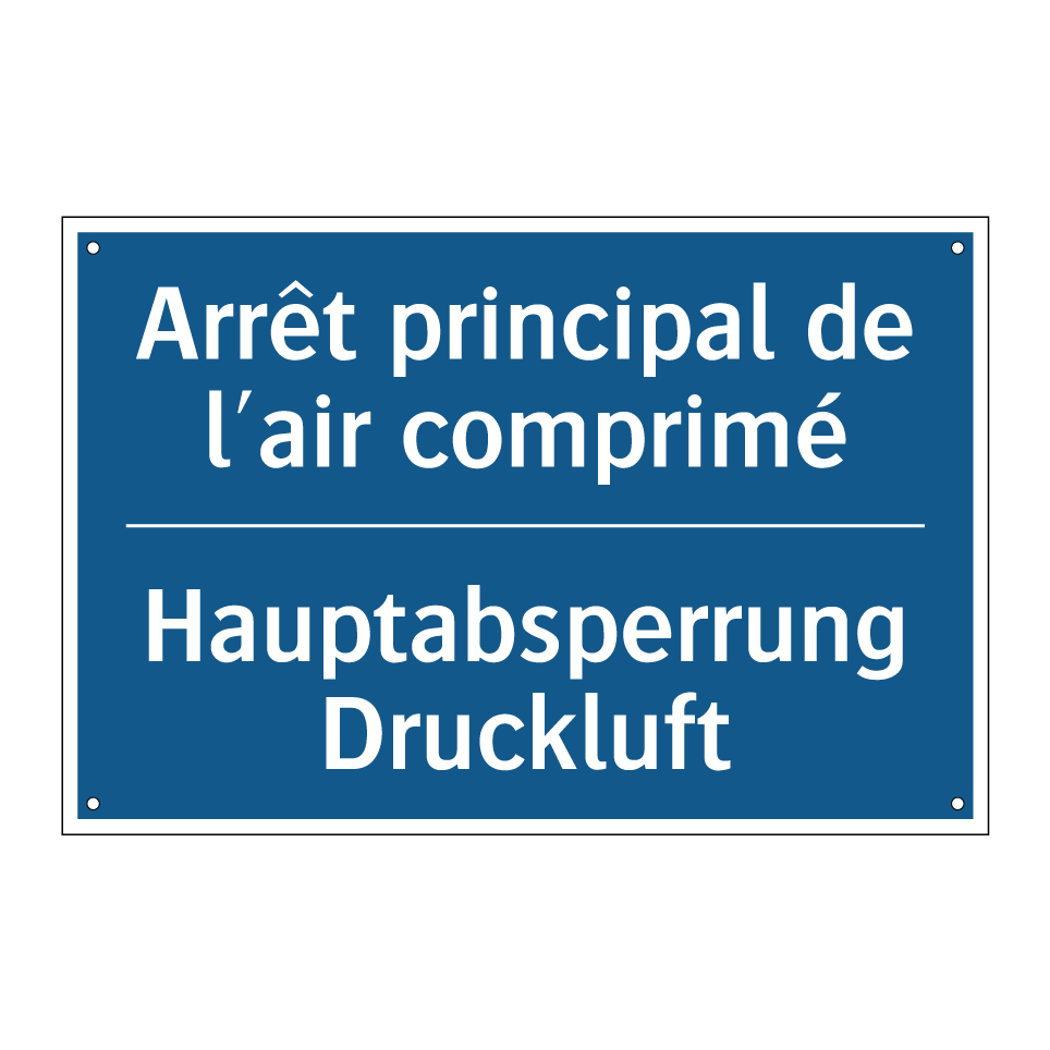 Hauptabsperrung Druckluft - Arrêt principal de l'air comprimé /.../