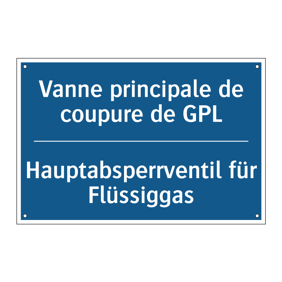 Hauptabsperrventil für Flüssiggas /.../ - Vanne principale de coupure de /.../