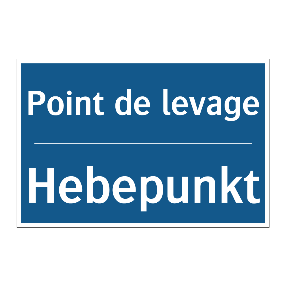 Hebepunkt - Point de levage