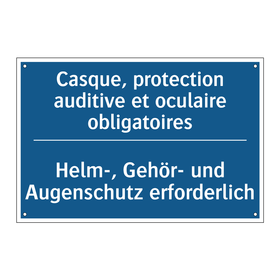 Helm-, Gehör- und Augenschutz /.../ - Casque, protection auditive et /.../