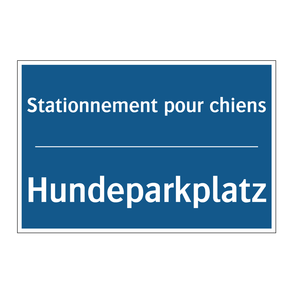 Hundeparkplatz - Stationnement pour chiens