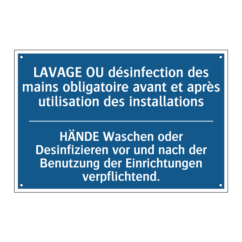 HÄNDE Waschen oder Desinfizieren /.../ - LAVAGE OU désinfection des mains /.../