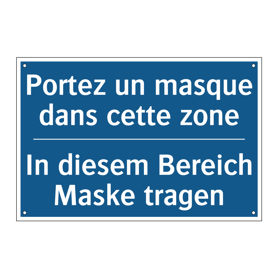 In diesem Bereich Maske tragen - Portez un masque dans cette zone /.../