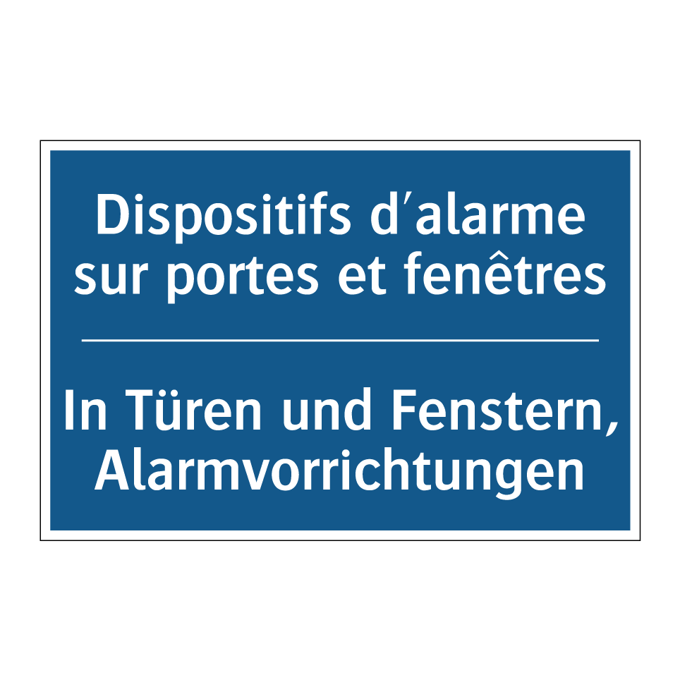 In Türen und Fenstern, Alarmvorrichtungen /.../ - Dispositifs d'alarme sur portes /.../