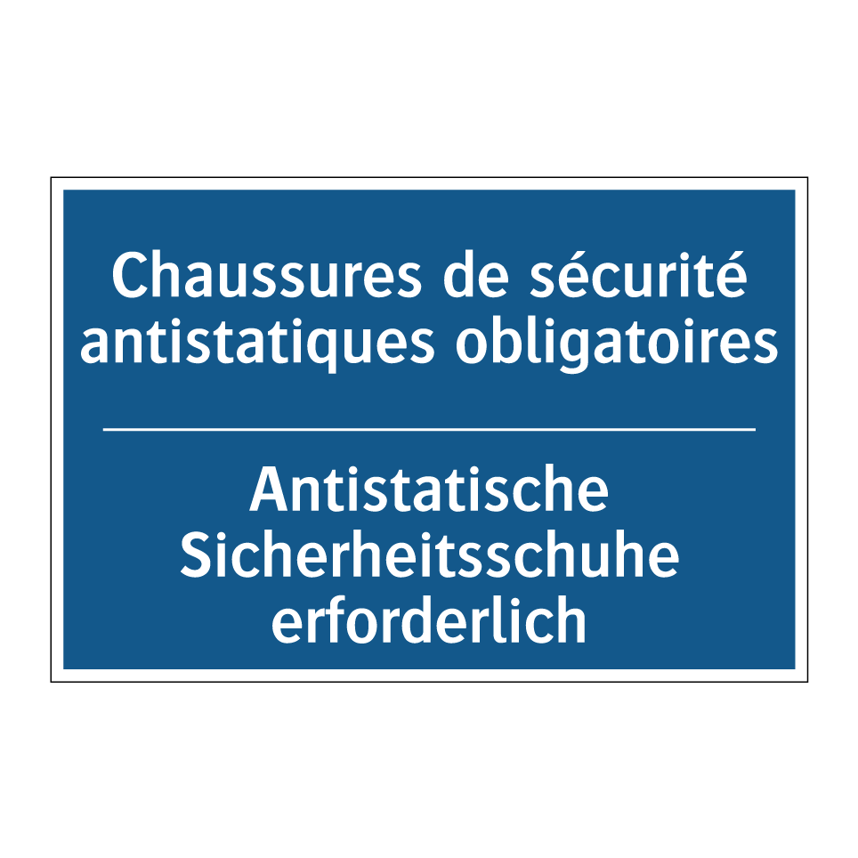 Antistatische Sicherheitsschuhe /.../ - Chaussures de sécurité antistatiques /.../