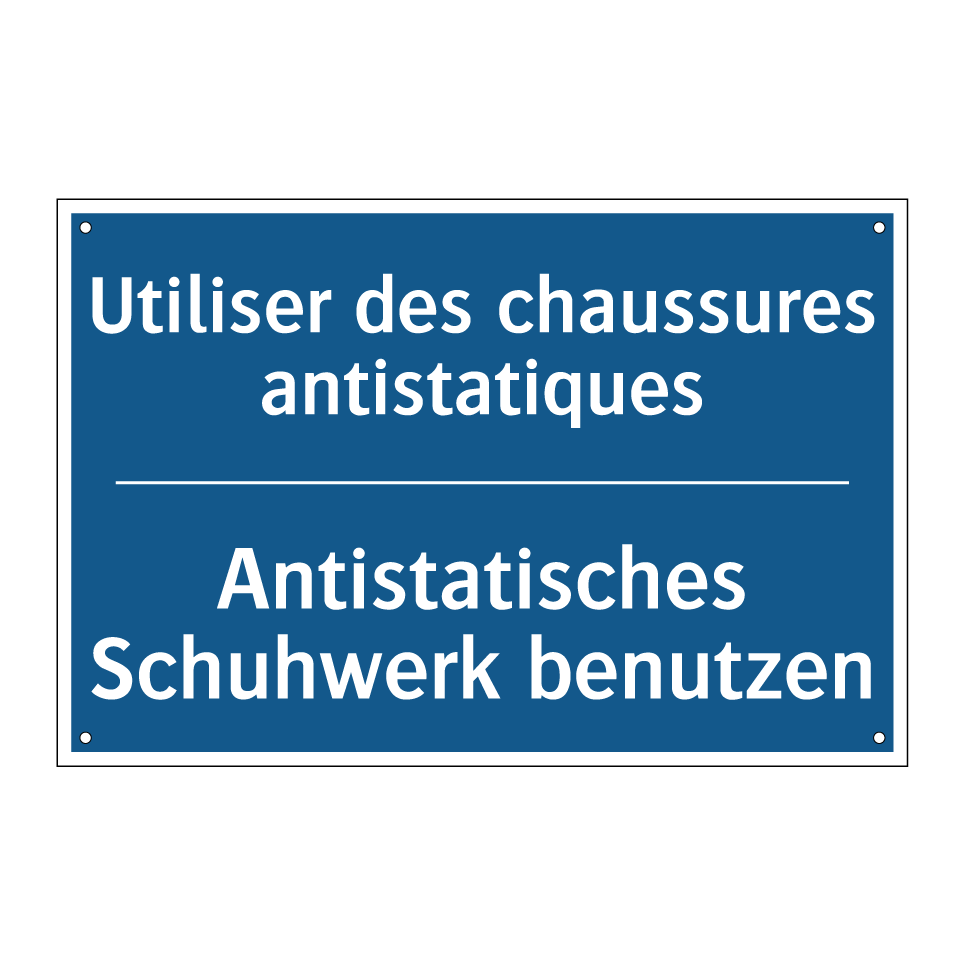 Antistatisches Schuhwerk benutzen /.../ - Utiliser des chaussures antistatiques /.../