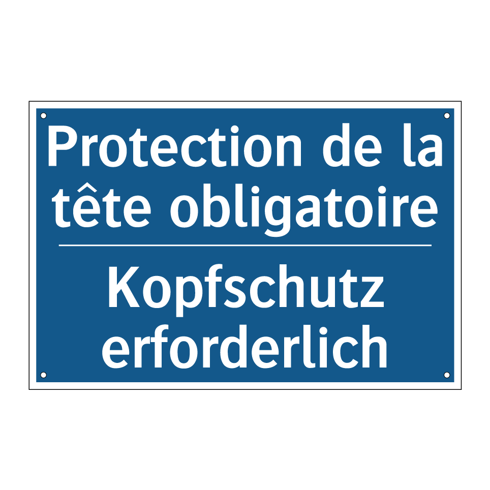 Kopfschutz erforderlich - Protection de la tête obligatoire /.../