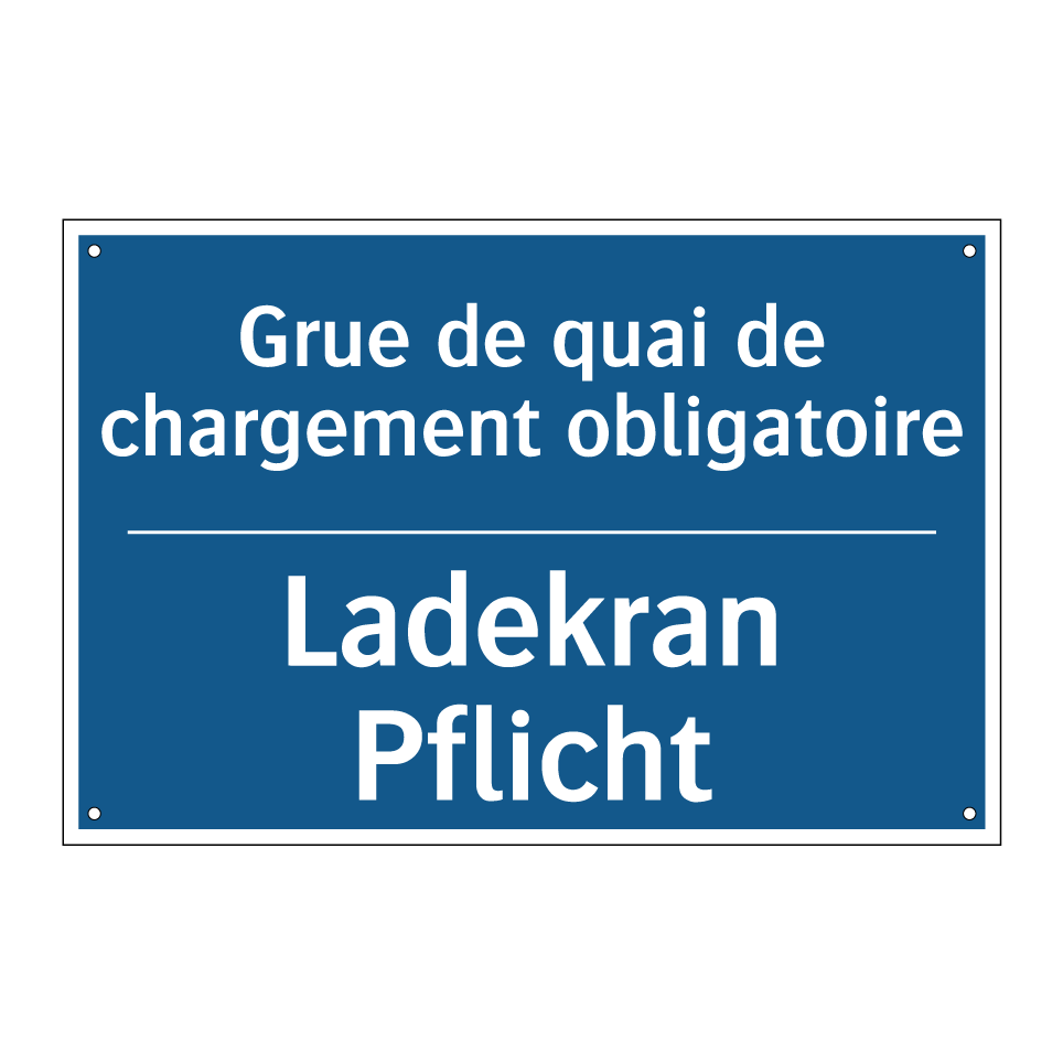 Ladekran Pflicht - Grue de quai de chargement obligatoire /.../