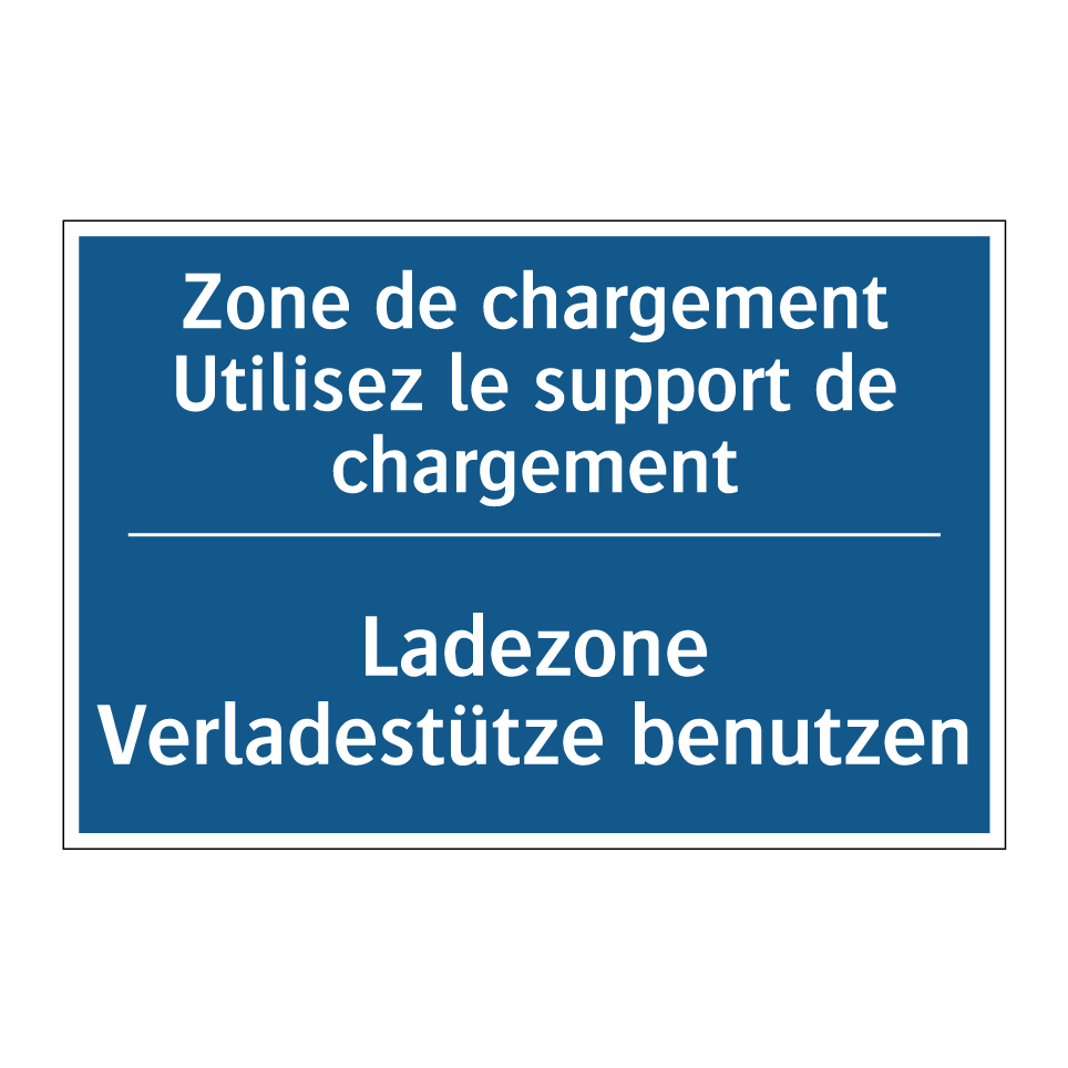 Ladezone Verladestütze benutzen /.../ - Zone de chargement Utilisez le /.../