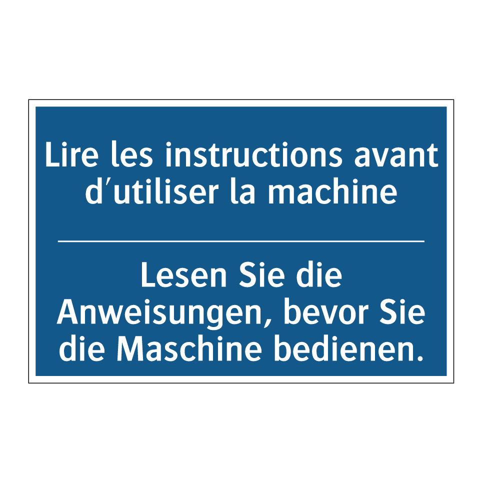Lesen Sie die Anweisungen, bevor /.../ - Lire les instructions avant d'utiliser /.../