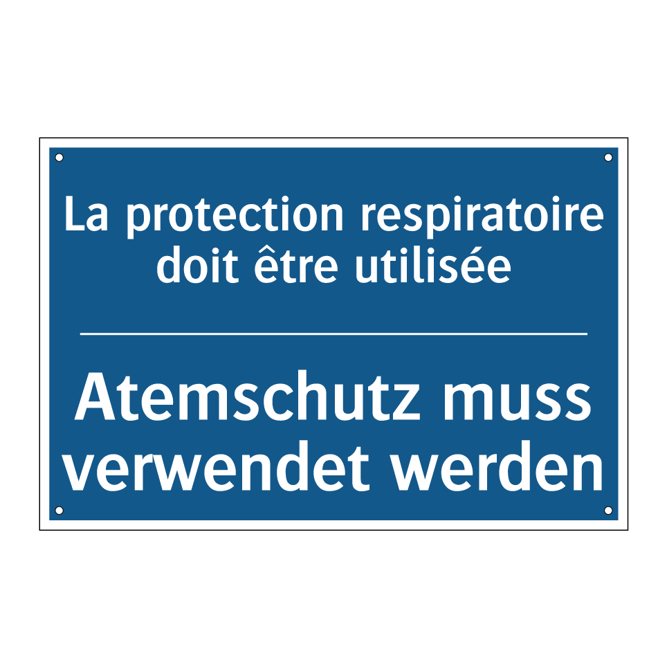 Atemschutz muss verwendet werden /.../ - La protection respiratoire doit /.../