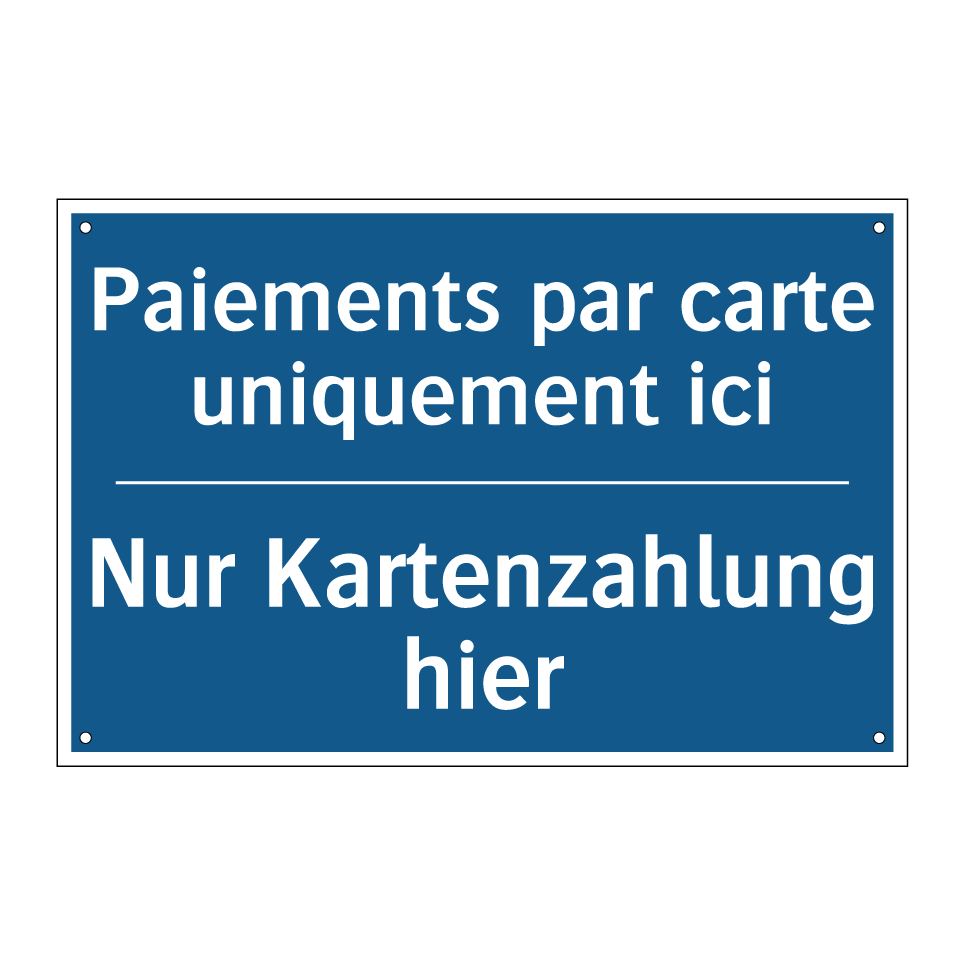 Nur Kartenzahlung hier - Paiements par carte uniquement /.../