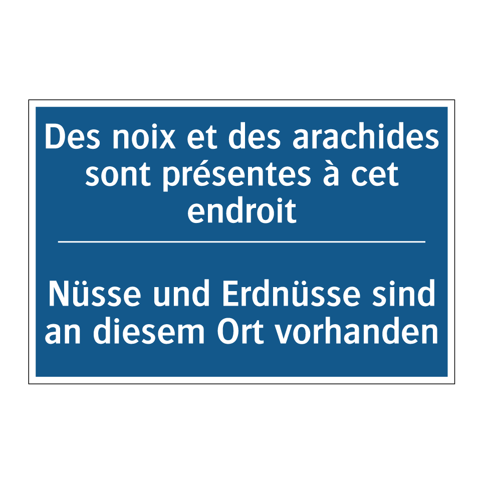 Nüsse und Erdnüsse sind an diesem /.../ - Des noix et des arachides sont /.../