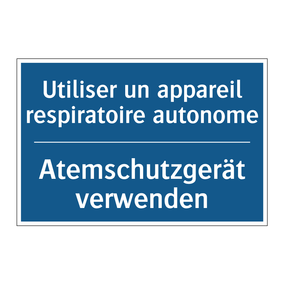 Atemschutzgerät verwenden - Utiliser un appareil respiratoire /.../