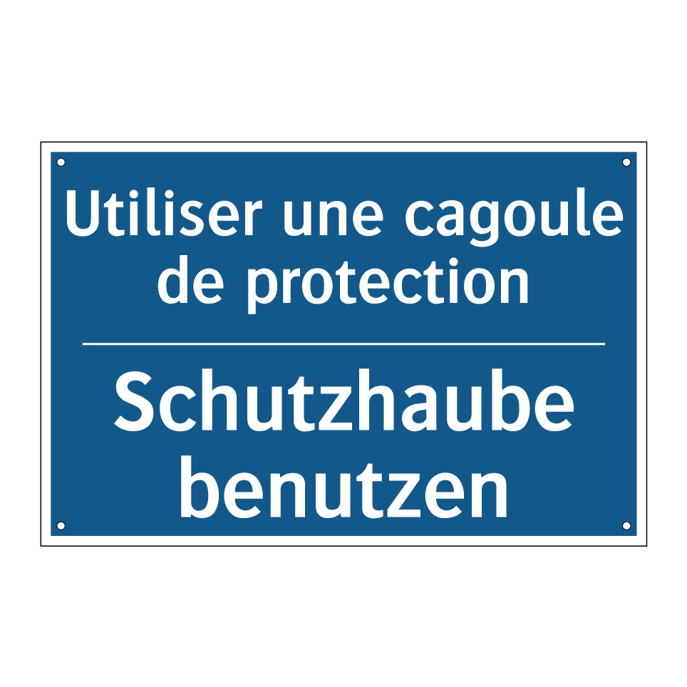 Schutzhaube benutzen - Utiliser une cagoule de protection /.../
