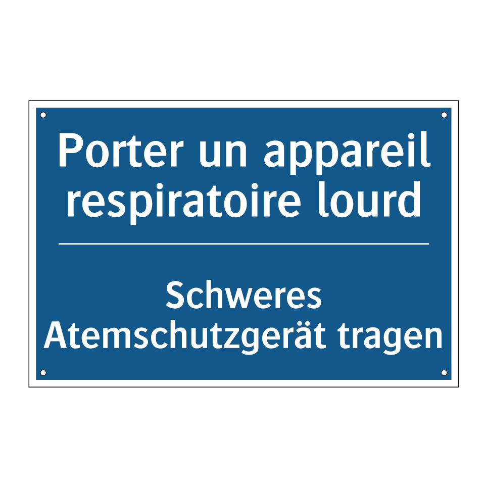 Schweres Atemschutzgerät tragen /.../ - Porter un appareil respiratoire /.../