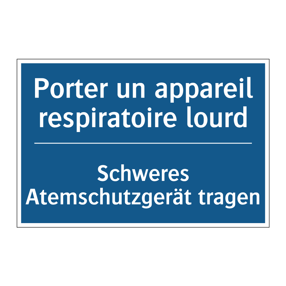 Schweres Atemschutzgerät tragen /.../ - Porter un appareil respiratoire /.../