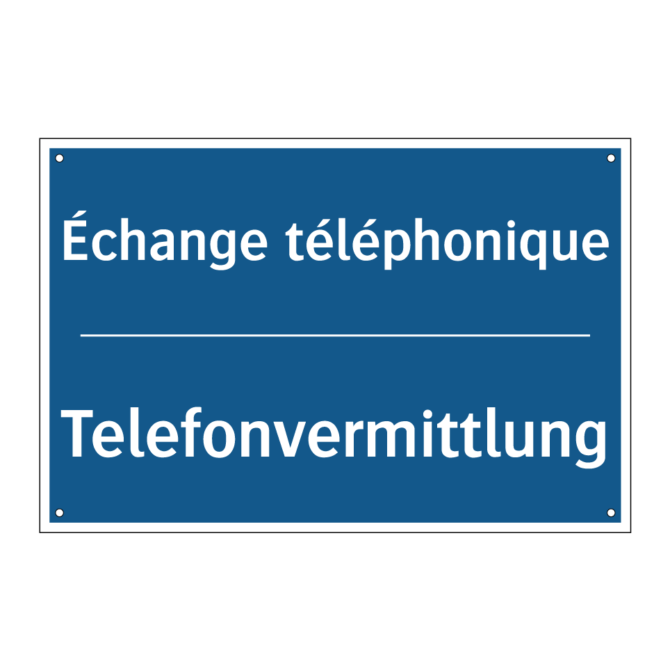 Telefonvermittlung - Échange téléphonique