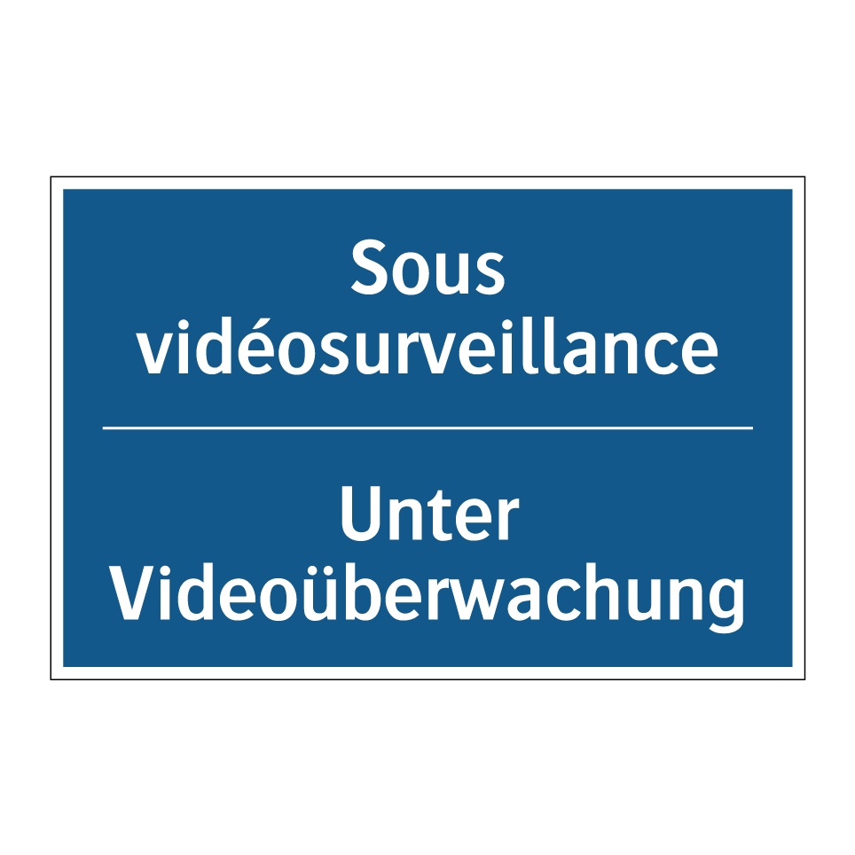 Unter Videoüberwachung - Sous vidéosurveillance
