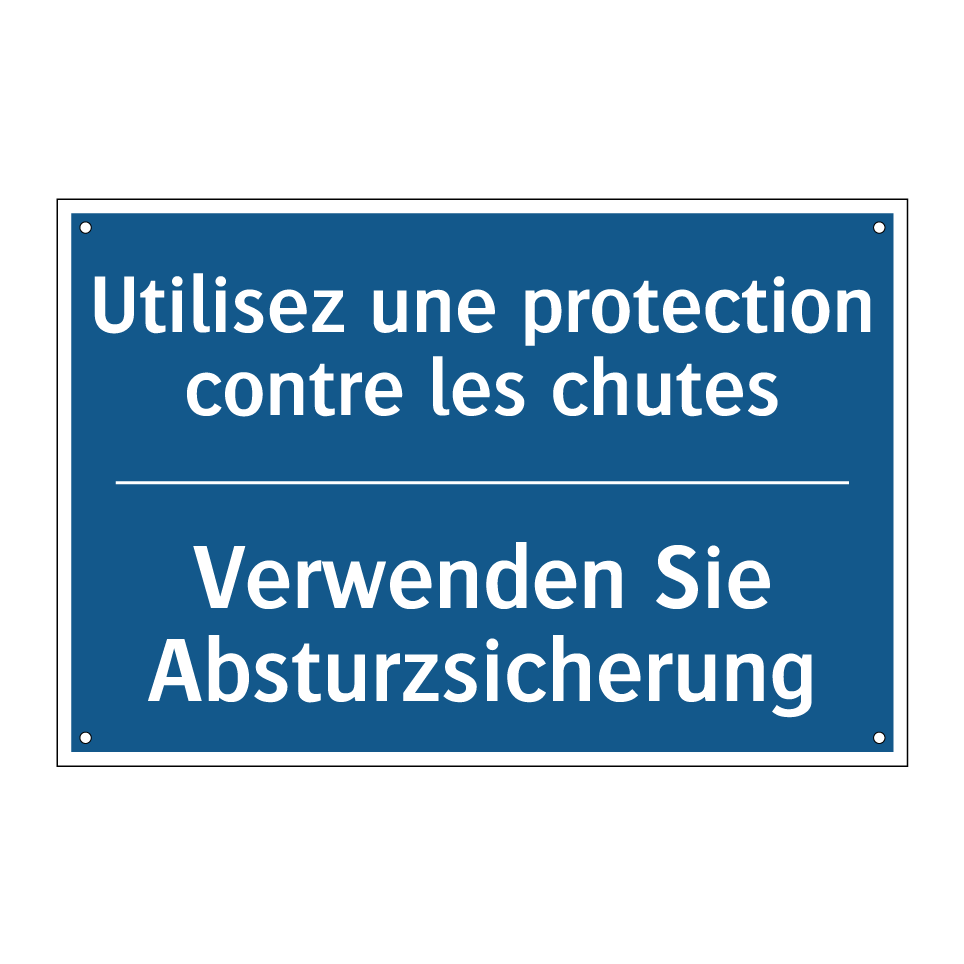Verwenden Sie Absturzsicherung - Utilisez une protection contre /.../