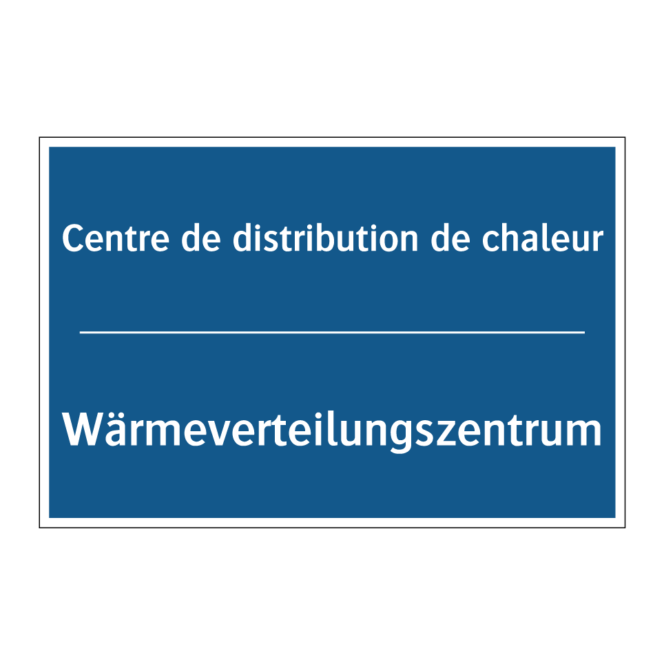 Wärmeverteilungszentrum - Centre de distribution de chaleur /.../