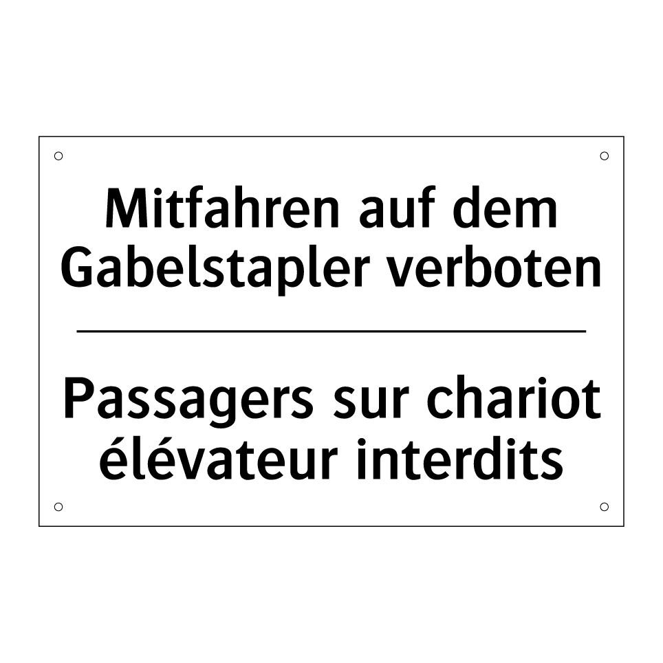 Mitfahren auf dem Gabelstapler /.../ - Passagers sur chariot élévateur /.../