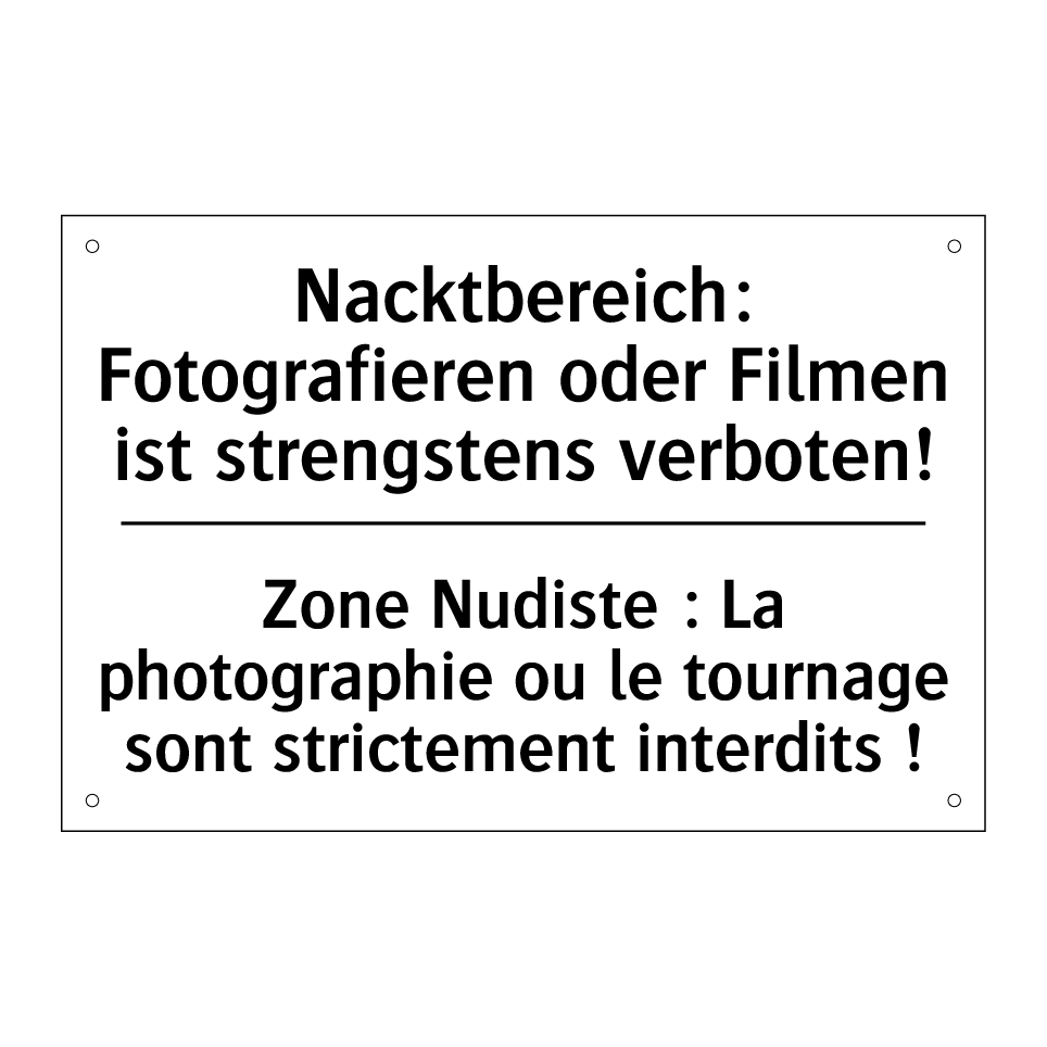 Nacktbereich: Fotografieren oder /.../ - Zone Nudiste : La photographie /.../