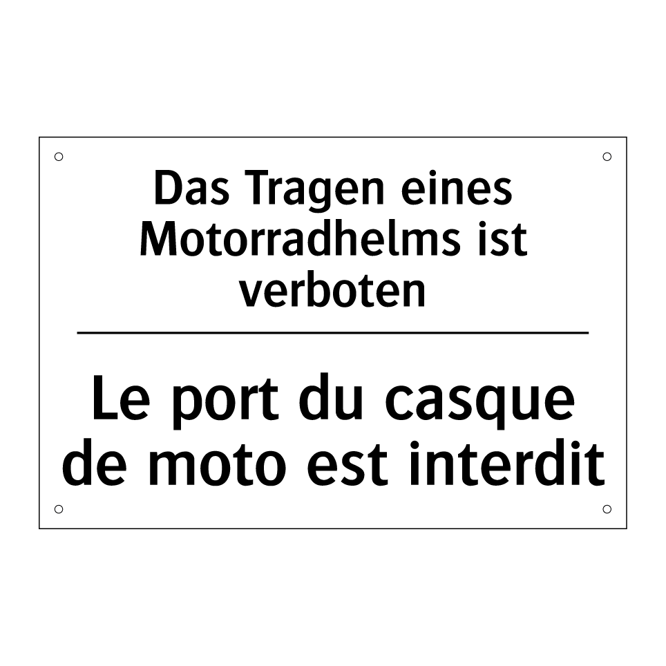 Das Tragen eines Motorradhelms /.../ - Le port du casque de moto est /.../