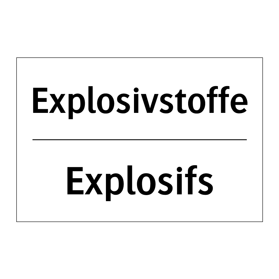 Explosivstoffe - Explosifs