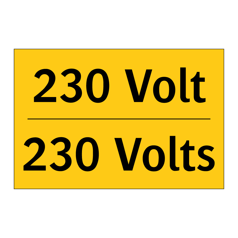 230 Volt - 230 Volts