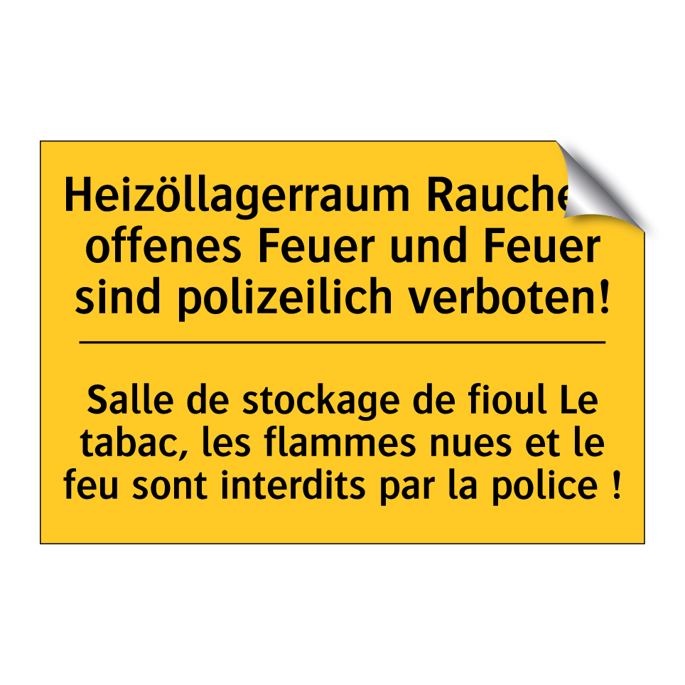 Heizöllagerraum Rauchen, offenes /.../ - Salle de stockage de fioul Le /.../