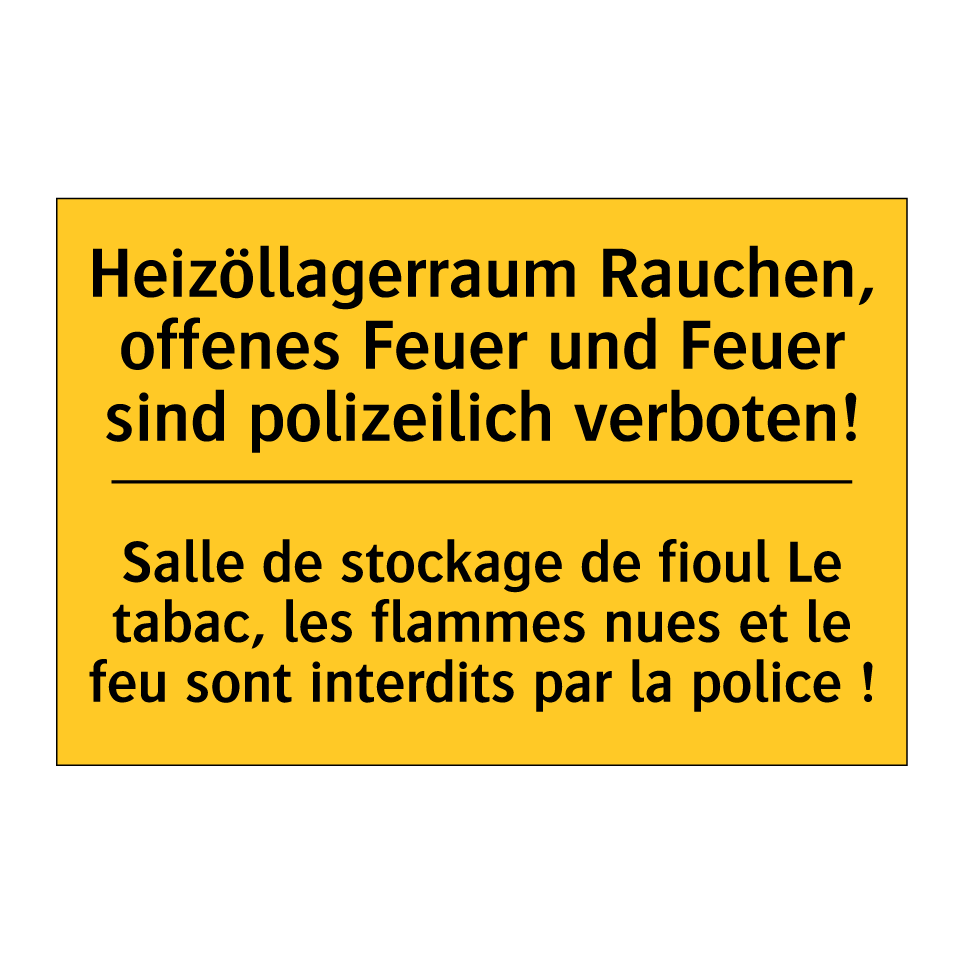 Heizöllagerraum Rauchen, offenes /.../ - Salle de stockage de fioul Le /.../
