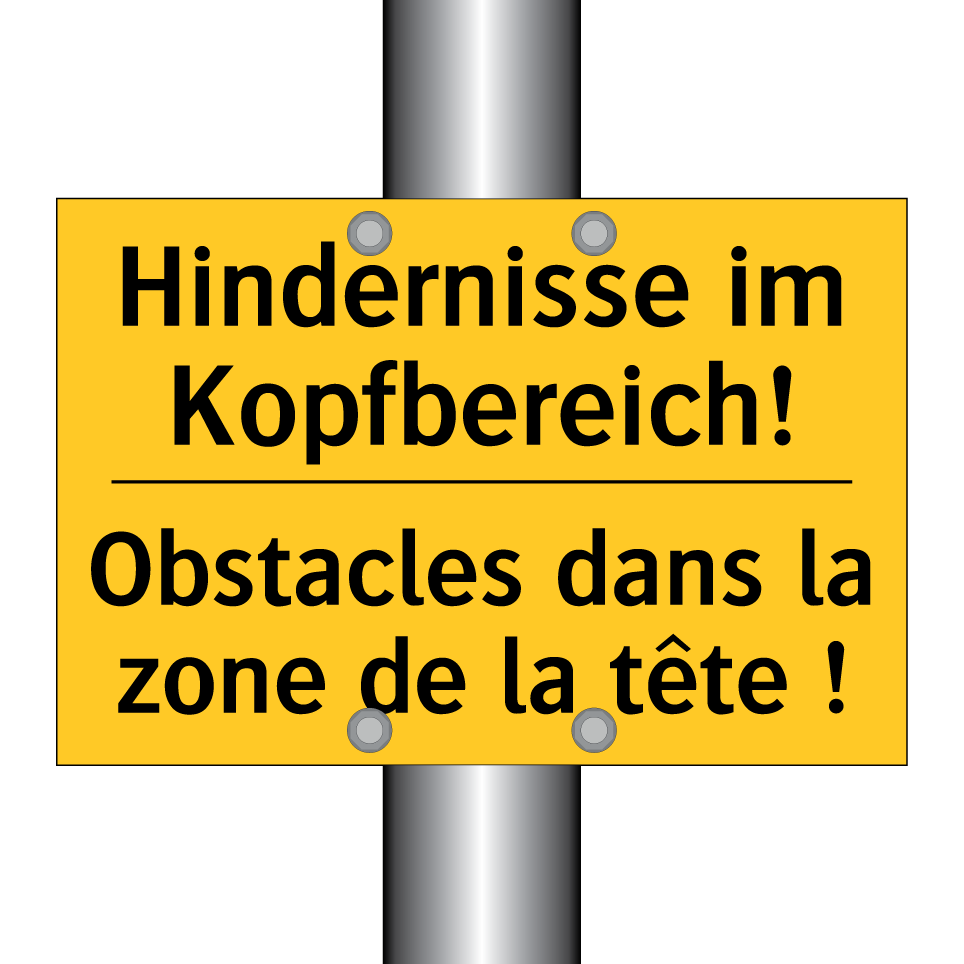 Hindernisse im Kopfbereich! - Obstacles dans la zone de la tête /.../