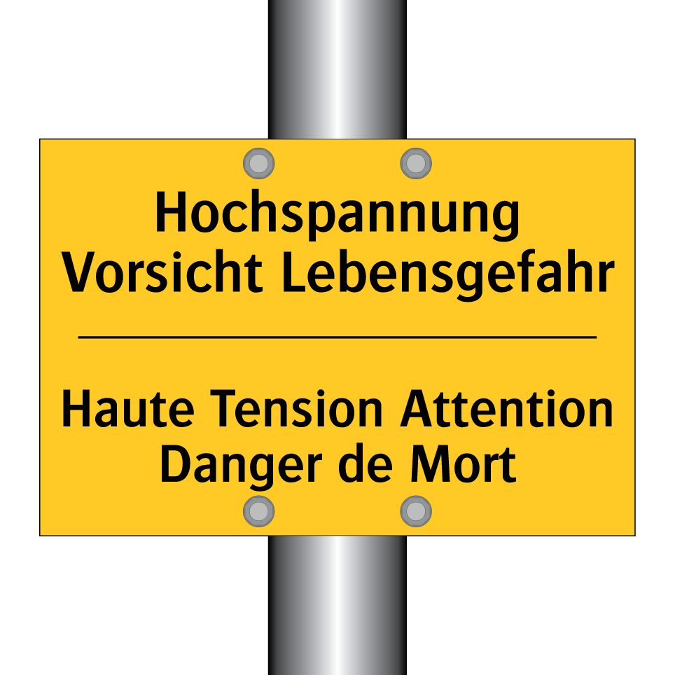 Hochspannung Vorsicht Lebensgefahr /.../ - Haute Tension Attention Danger /.../