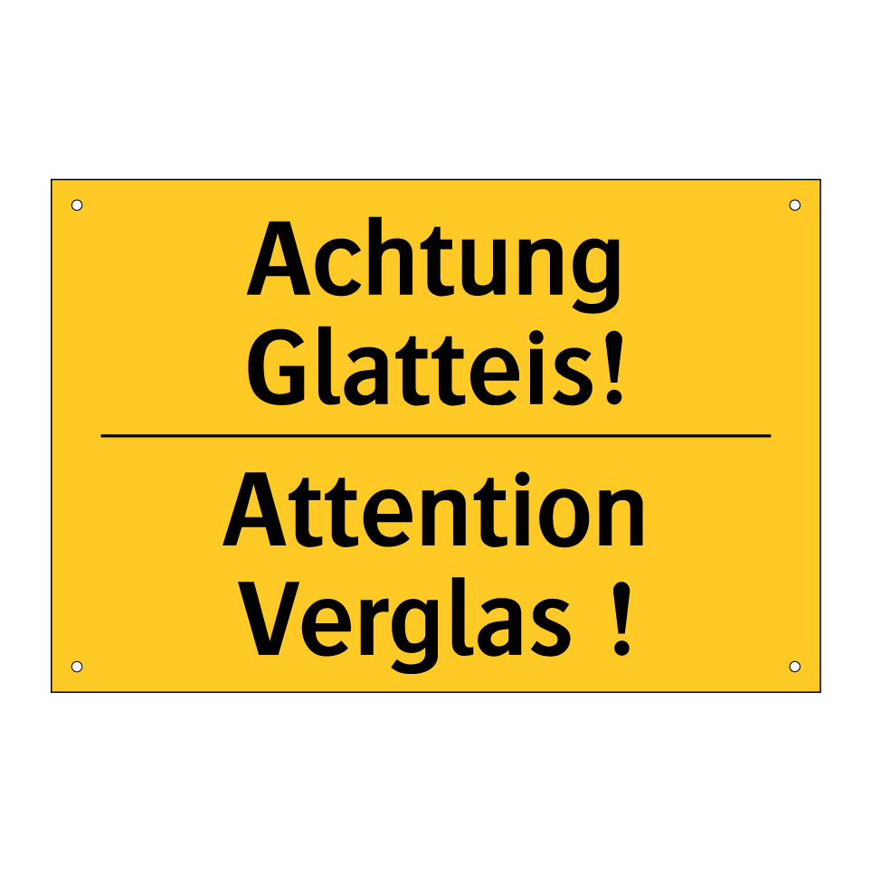 Achtung Glatteis! - Attention Verglas !