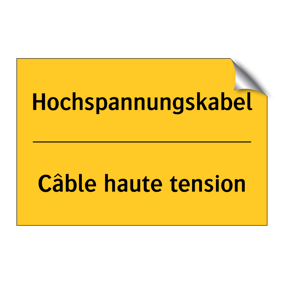 Hochspannungskabel - Câble haute tension