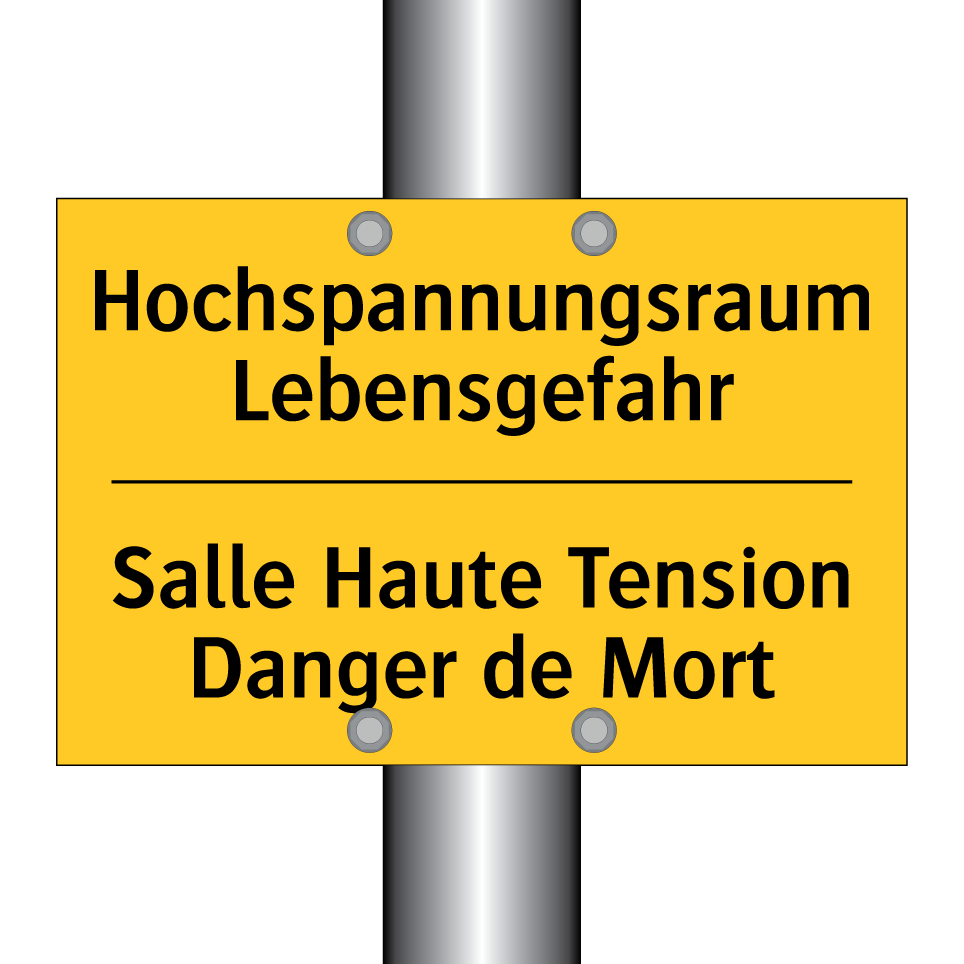 Hochspannungsraum Lebensgefahr - Salle Haute Tension Danger de /.../