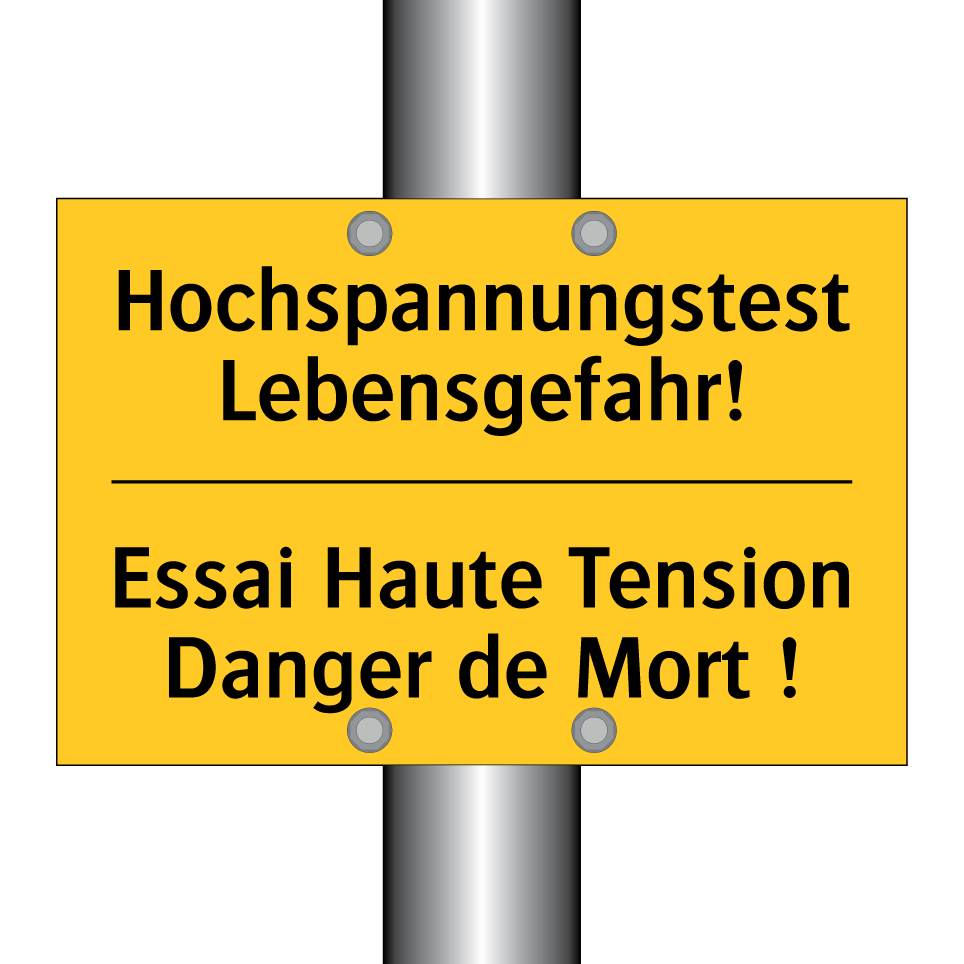 Hochspannungstest Lebensgefahr! /.../ - Essai Haute Tension Danger de /.../