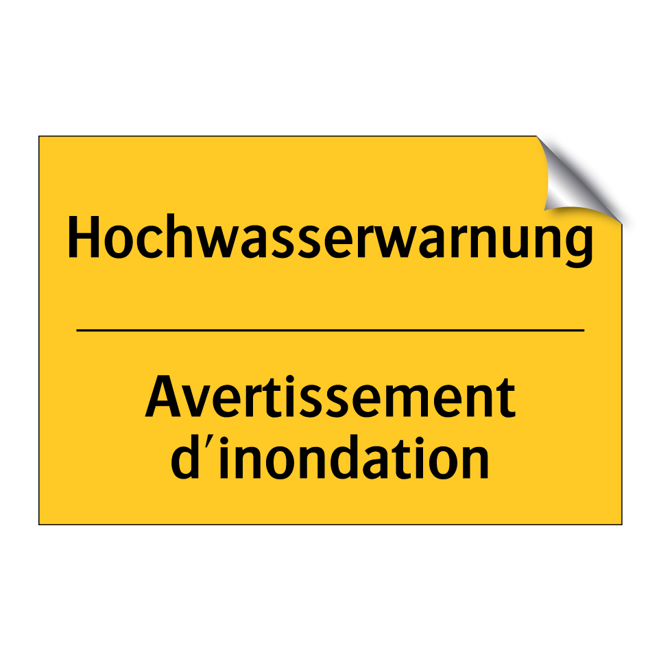 Hochwasserwarnung - Avertissement d'inondation