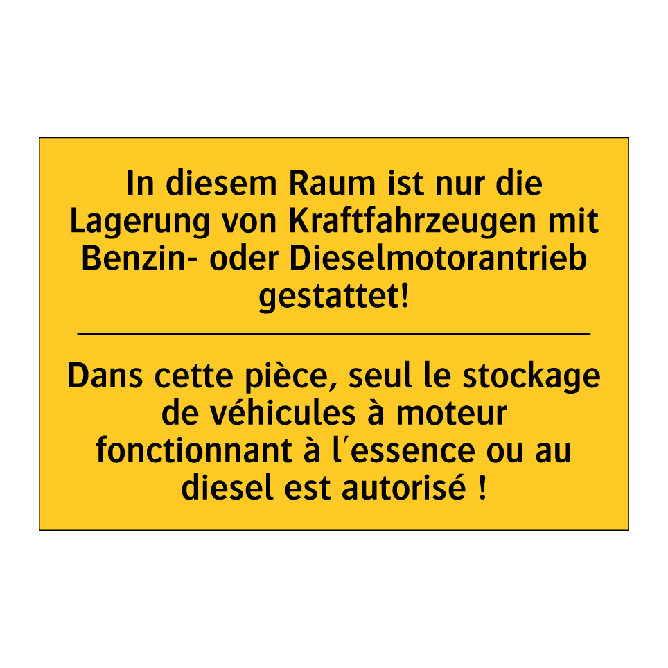 In diesem Raum ist nur die Lagerung /.../ - Dans cette pièce, seul le stockage /.../