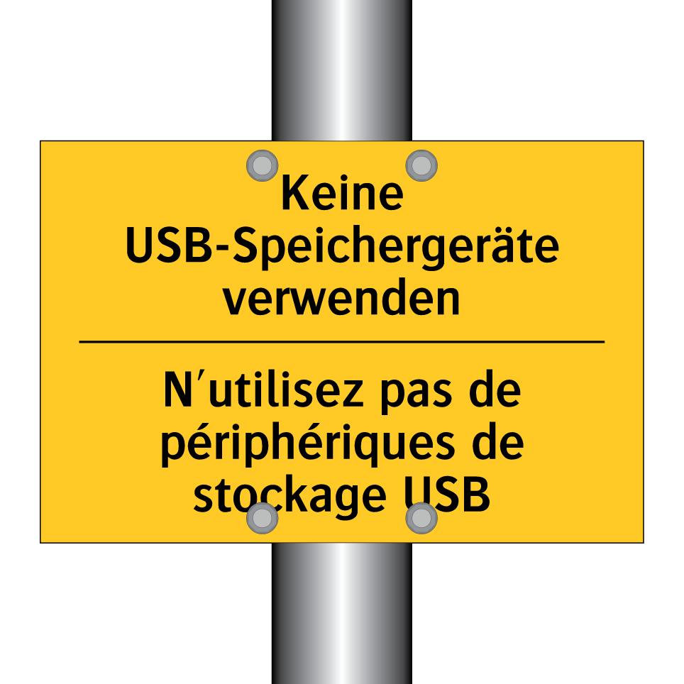 Keine USB-Speichergeräte verwenden /.../ - N'utilisez pas de périphériques /.../