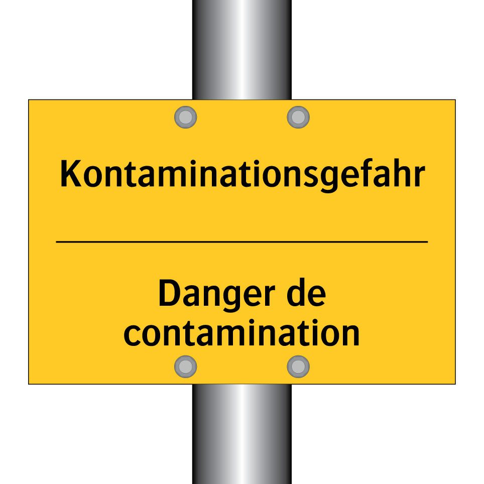 Kontaminationsgefahr - Danger de contamination