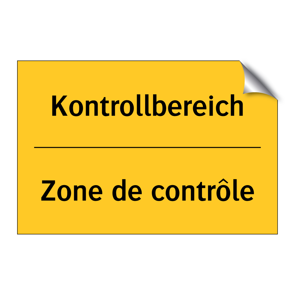Kontrollbereich - Zone de contrôle