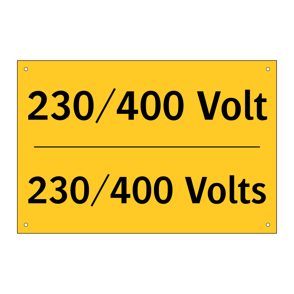 230/400 Volt - 230/400 Volts