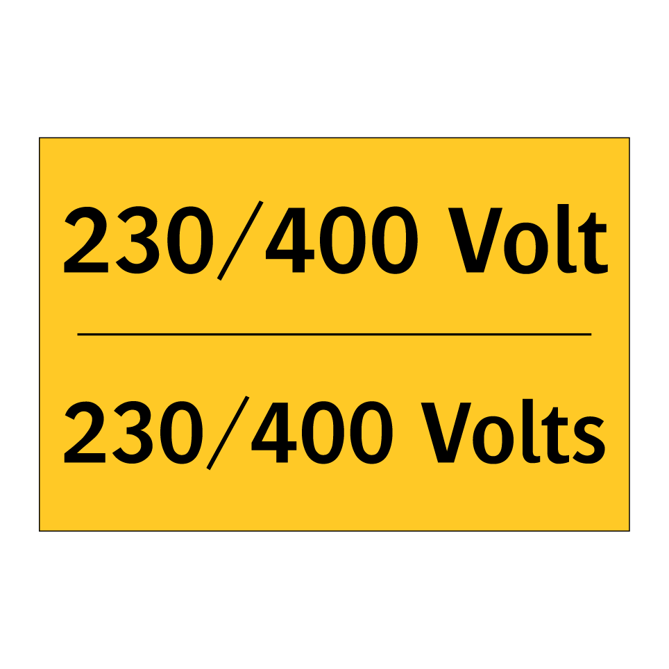230/400 Volt - 230/400 Volts