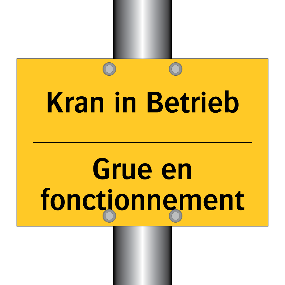 Kran in Betrieb - Grue en fonctionnement