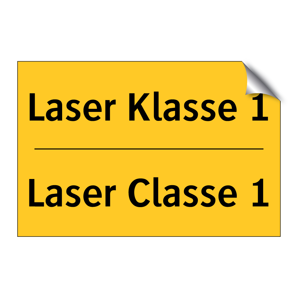 Laser Klasse 1 - Laser Classe 1