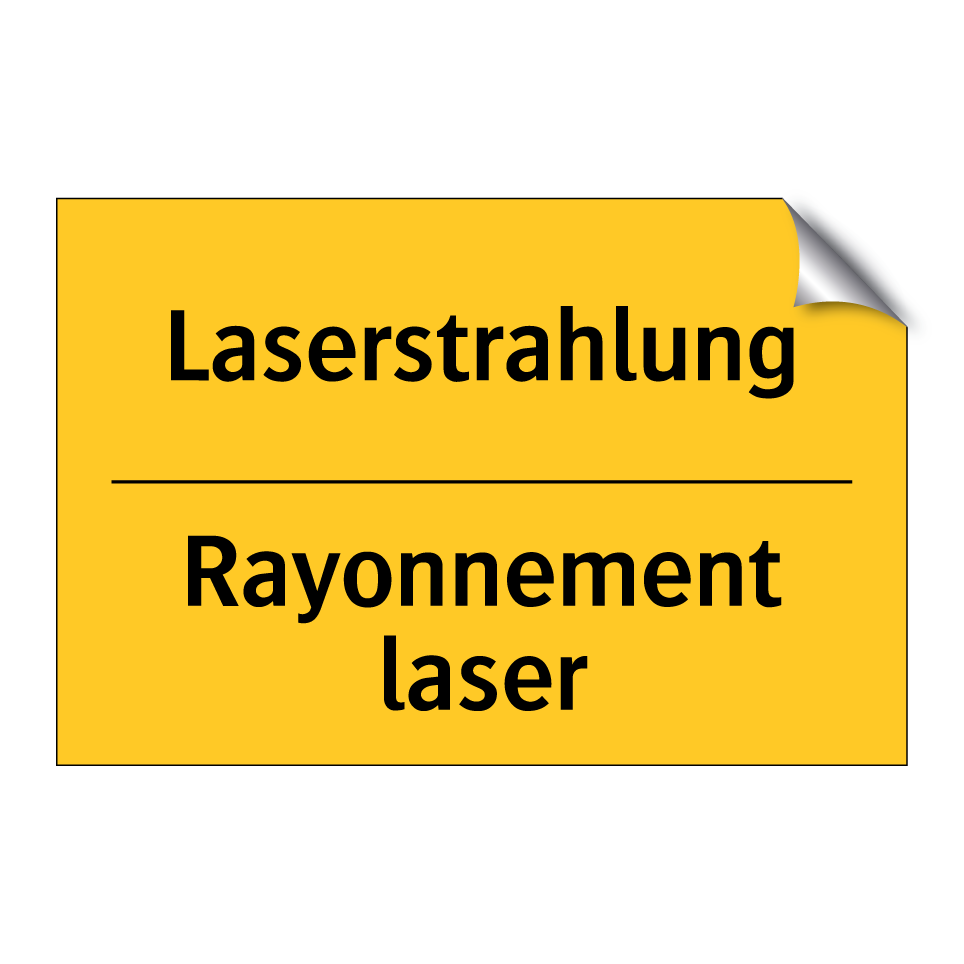 Laserstrahlung - Rayonnement laser